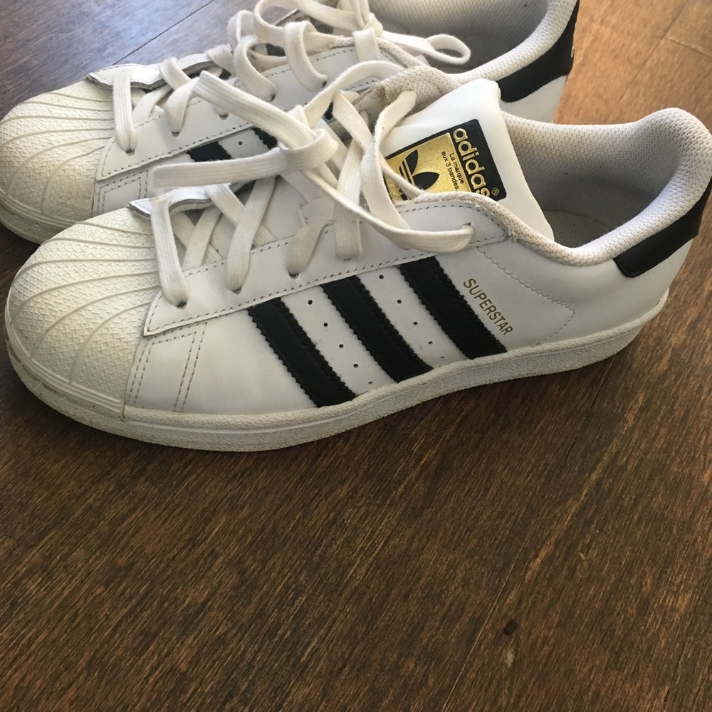 Adidas super stars , lightly used